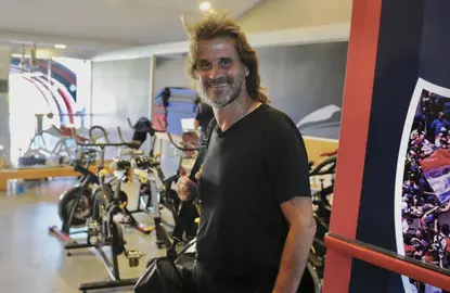 Rubén Darío Insúa se mostró feliz al retornar a los entrenamientos.