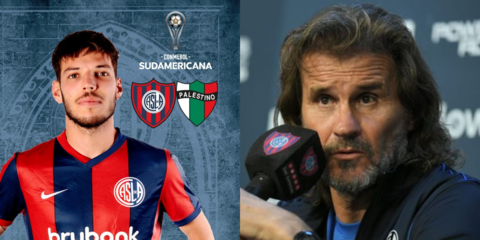 San Lorenzo Insúa Palestino Copa Sudamericana