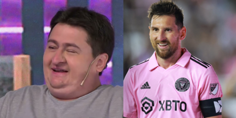 Gordo Ventilador y Lionel Messi