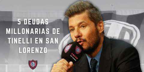 5 deudas millonarias que dejó Marcelo Tinelli en San Lorenzo