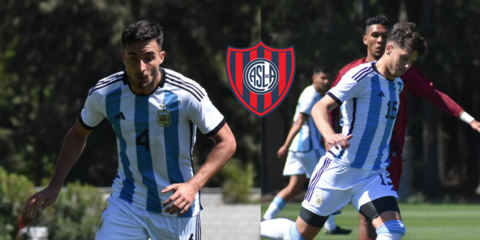 Luján y Calcaterra con la Selección Argentina sub 23