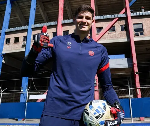 Orlando Gill, el arquero titular de San Lorenzo
