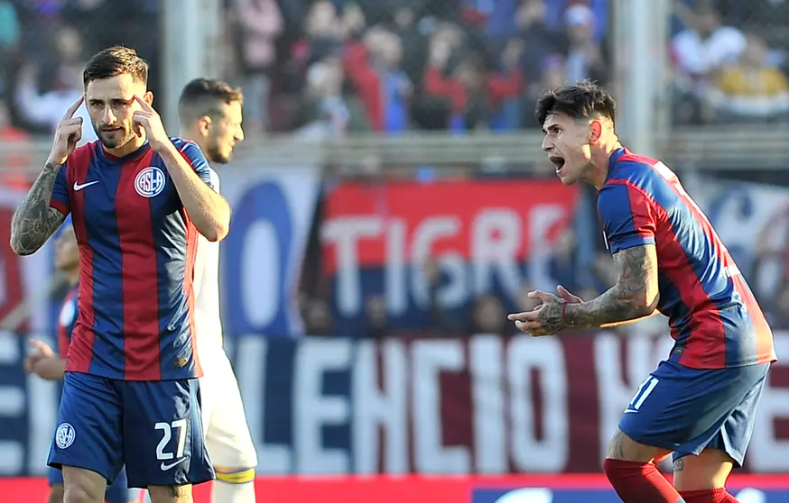 Elías y Bareiro en el último San Lorenzo - Boca