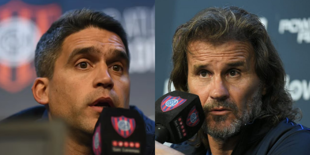 Matías Caruzzo y Rubén Darío Insúa en San Lorenzo