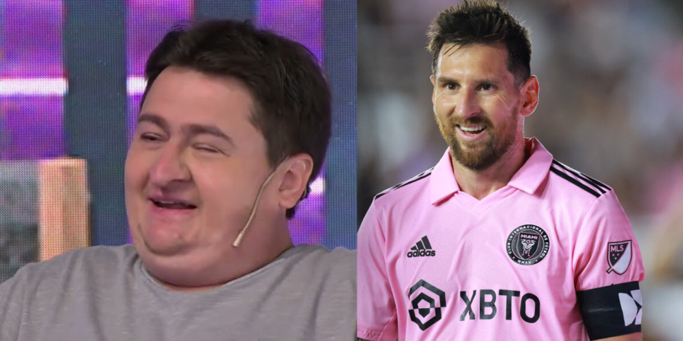 Gordo Ventilador y Lionel Messi