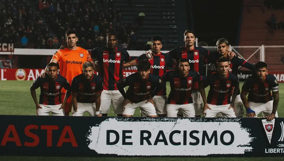 Los 11 de San Lorenzo que enfrentaron a Independiente del Valle.
