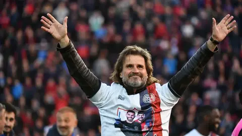 El Gallego Insúa tras la clasificación a la Sudamericana