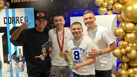 Ángel Correa tuvo su altar en la fiesta navideña