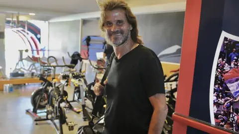 Rubén Darío Insúa se mostró feliz al retornar a los entrenamientos.