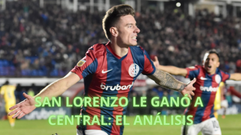 SAN LORENZO LE GANÓ A CENTRAL EL ANÁLISIS