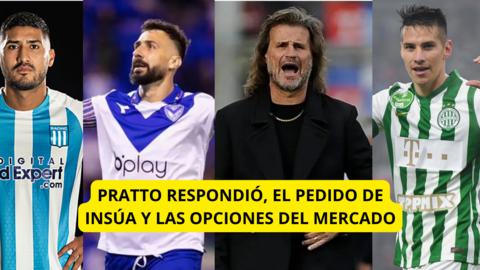 PRATTO RESPONDIÓ A SAN LORENZO, EL PEDIDO DE INSÚA Y LAS OPCIONES DEL MERCADO