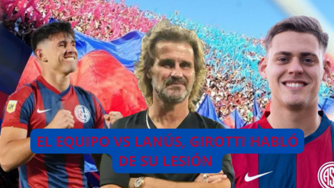 Girotti habló de su lesión, el susto con Bareiro en San Lorenzo, Se fue otro defensor