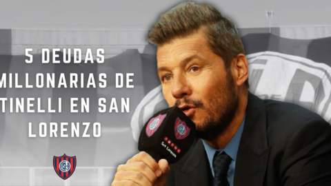 5 deudas millonarias que dejó Marcelo Tinelli en San Lorenzo