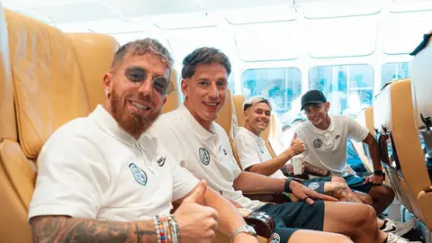 El plantel de San Lorenzo viajó a Montevideo a disputar la Serie Río de la Plata.