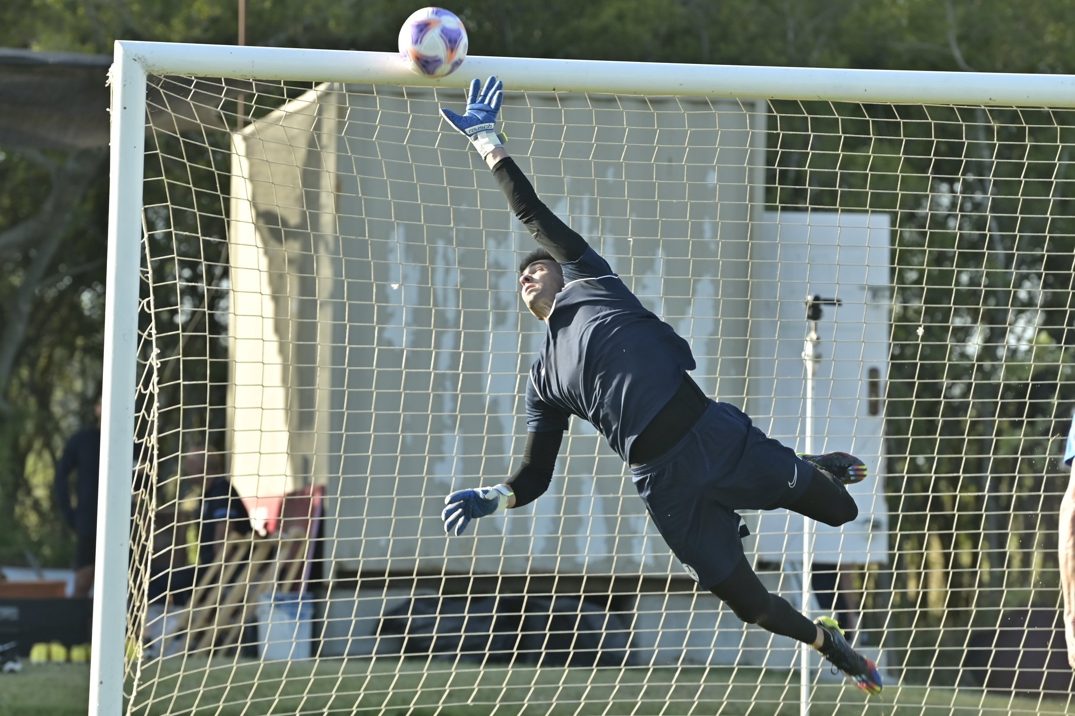 Facundo Altamirano en la práctica de San Lorenzo