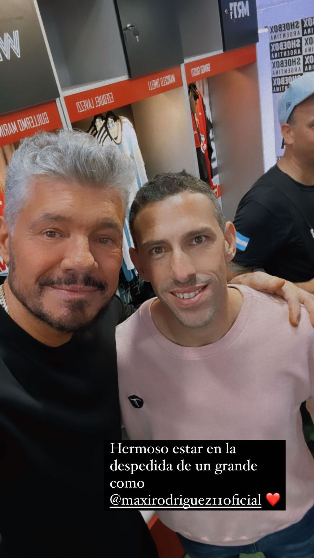 Marcelo Tinelli con Maxi Rodríguez