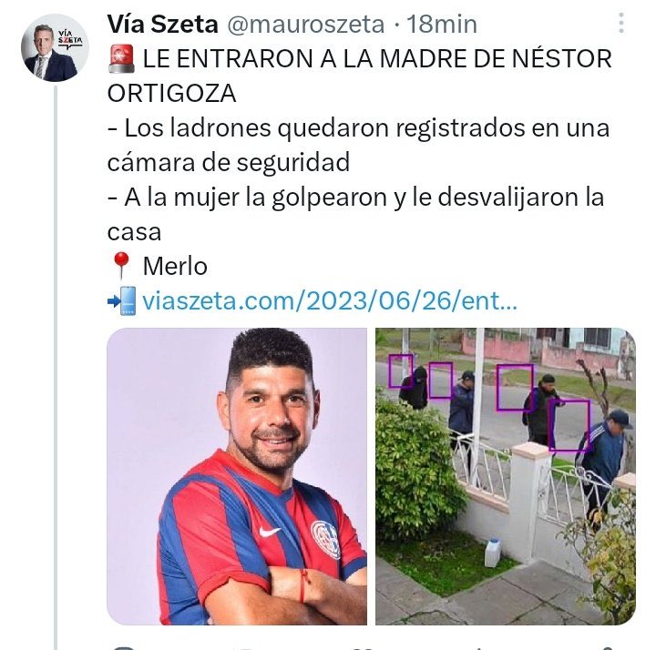 Robo a madre de Ortigoza