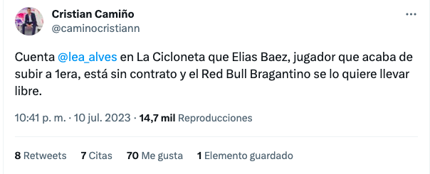 Elias Báez y el peligro de que salga libre