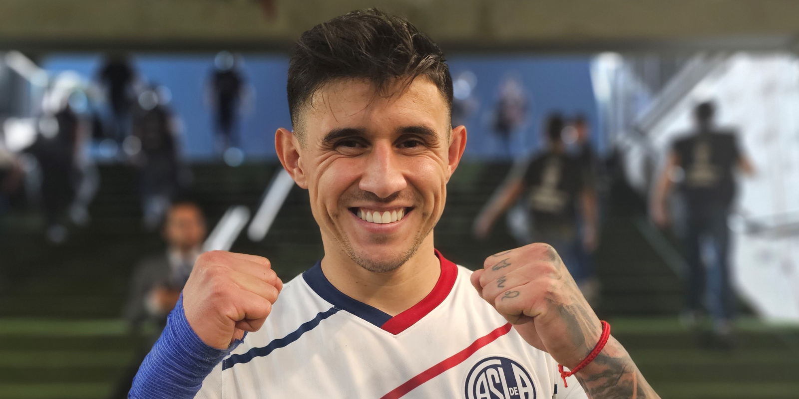 Adam Bareiro tras el triunfo de San Lorenzo