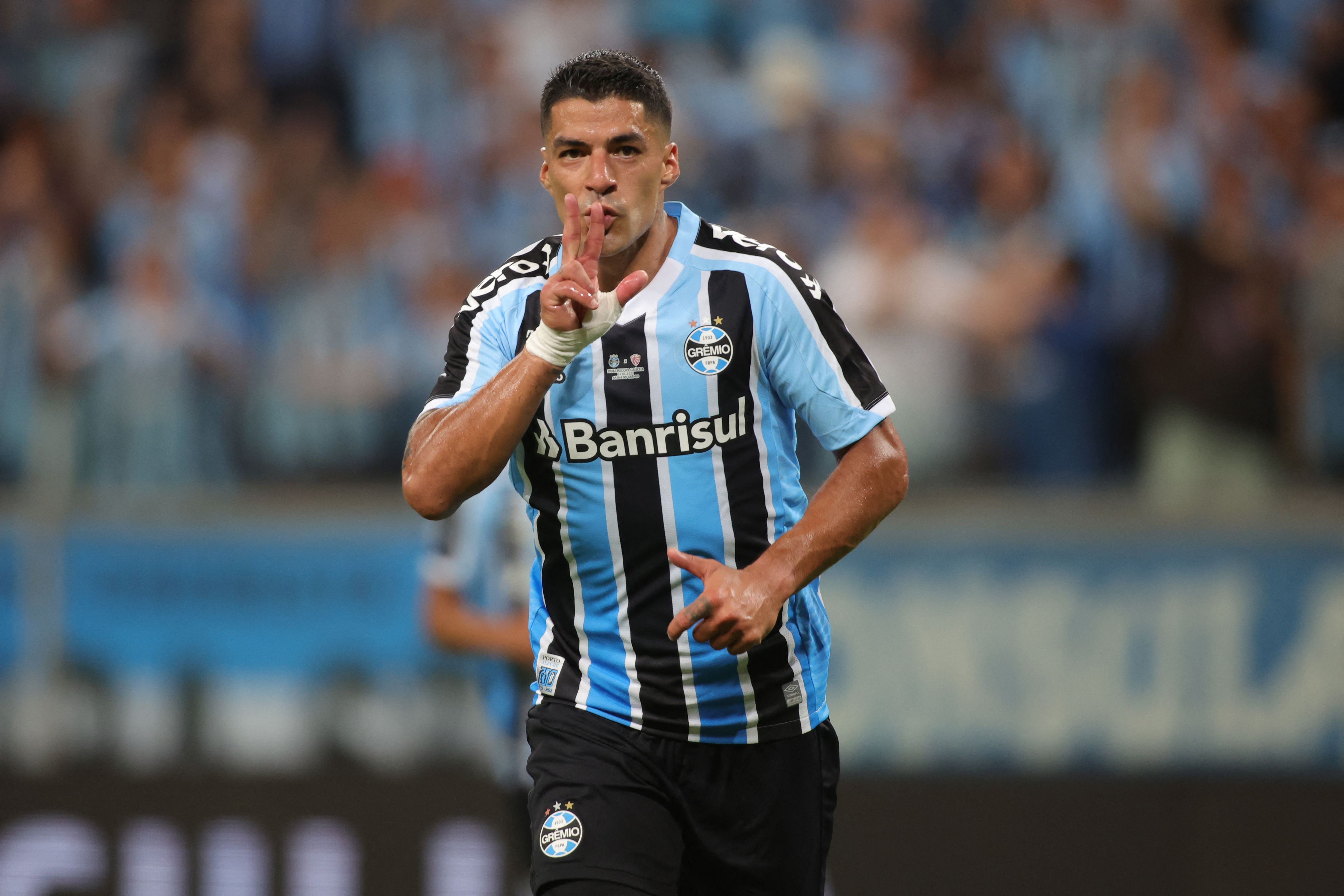 Luis Suárez en Gremio, lejos de San Lorenzo