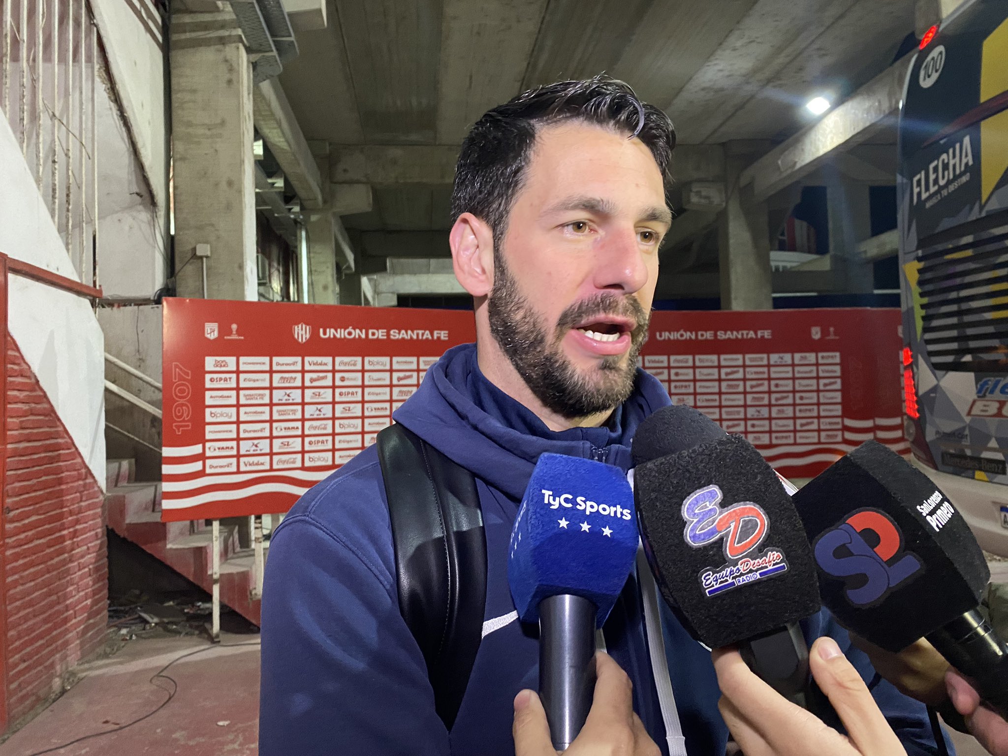Augusto Batalla tras el San Lorenzo vs Unión. Foto: Luca Bona (@Lucabona_)