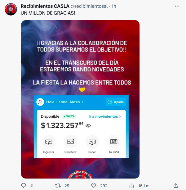 Recibimientos CASLA en redes