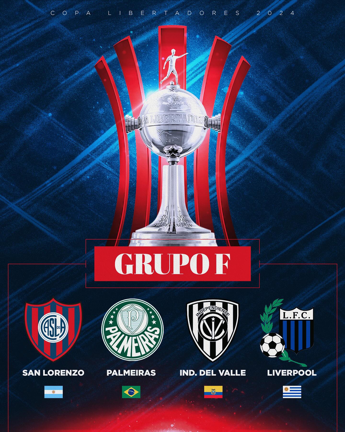 San Lorenzo integra el grupo F de la Copa Libertadores.