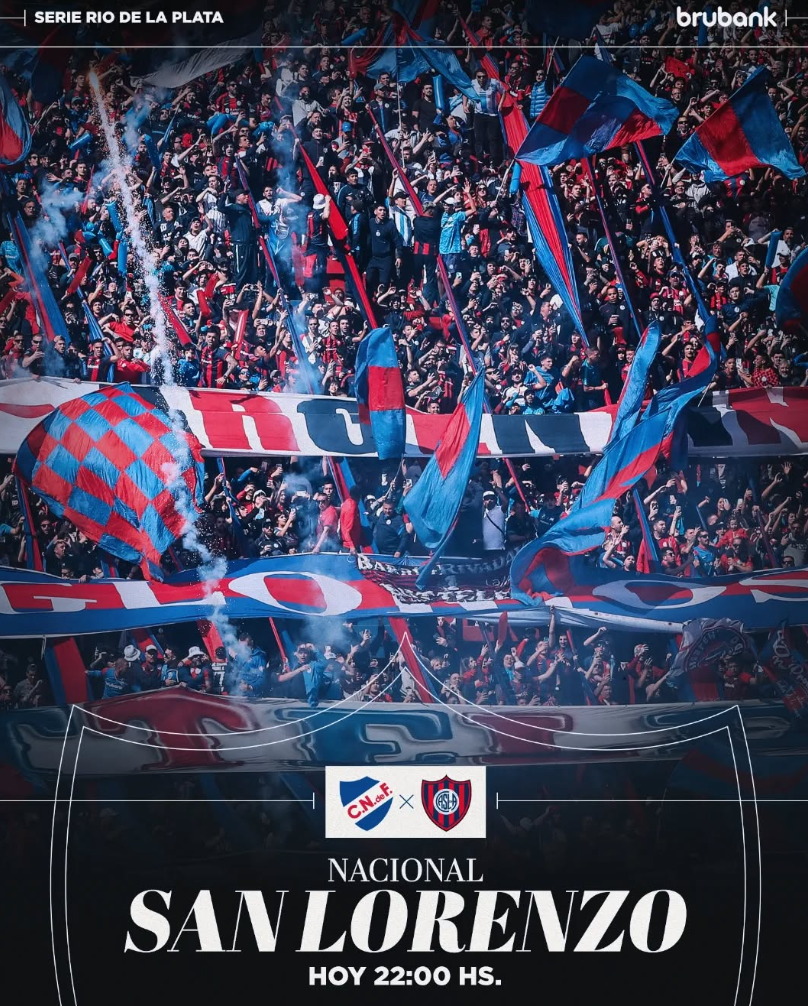 San Lorenzo debuta en la Serie Río de la Plata contra Nacional.